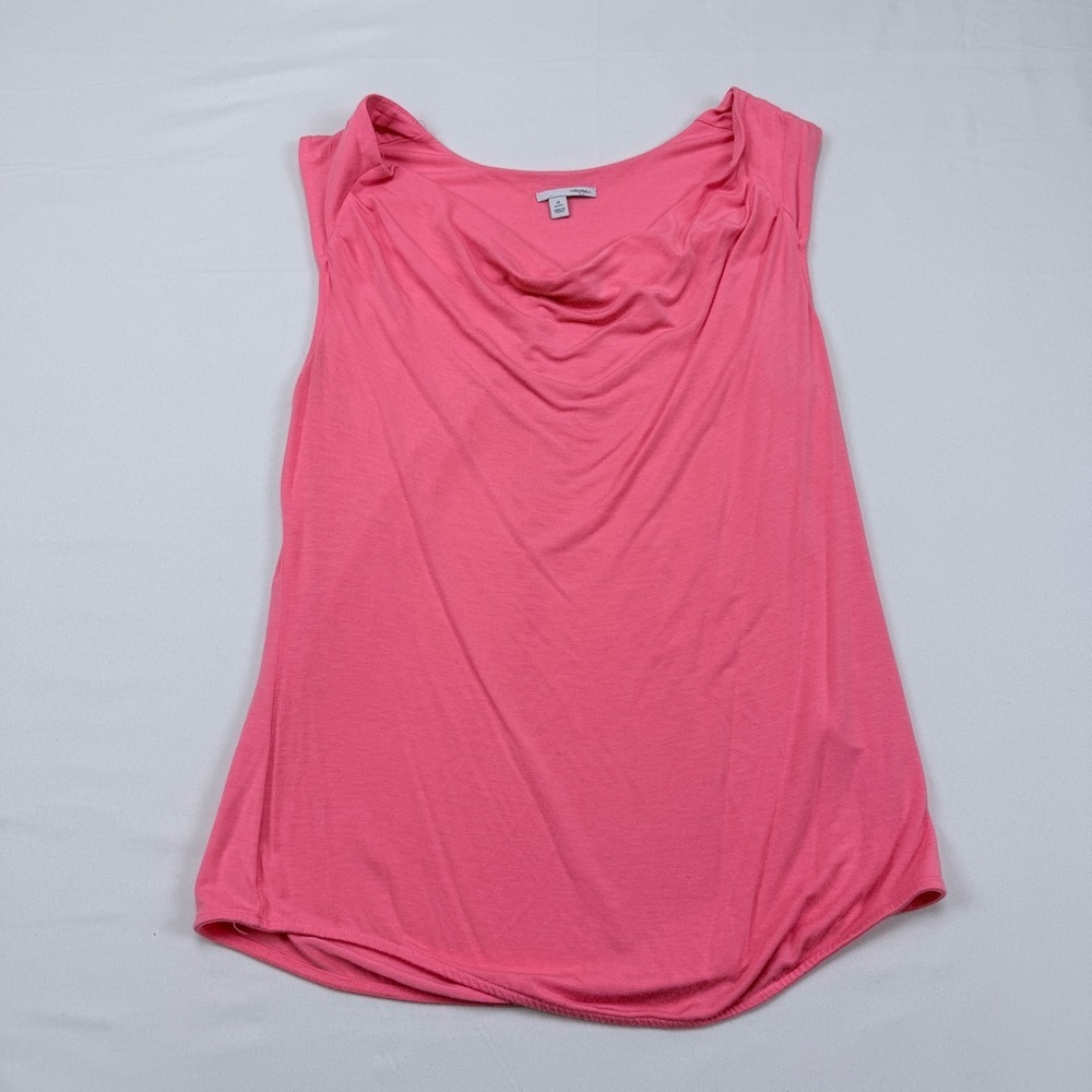 Halogen Pink Drape Neck Tank Top